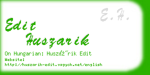 edit huszarik business card
